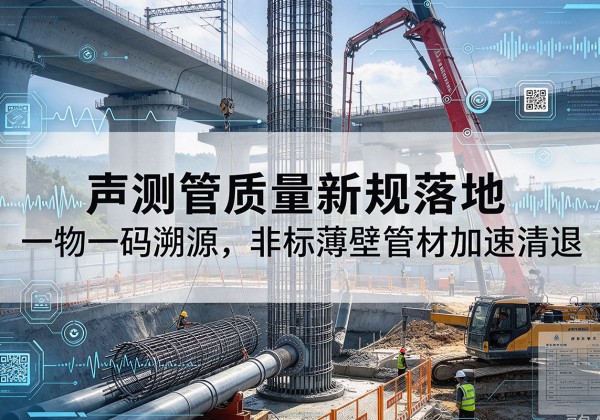 阳江声测管质量新规落地，一物一码溯源，非标薄壁管材加速清退