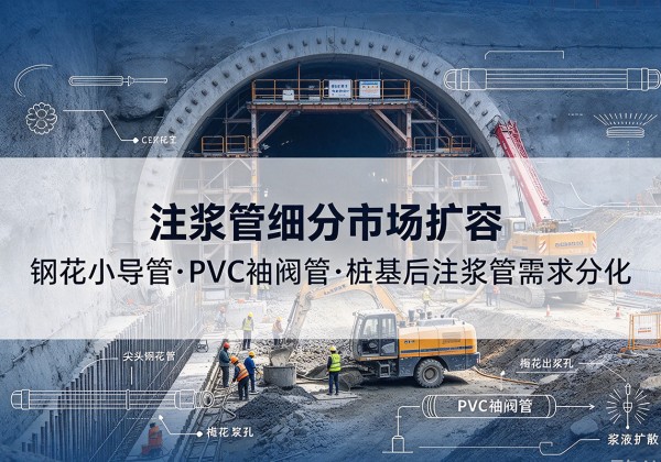 阳江注浆管细分市场扩容，隧道钢花小导管、PVC 袖阀管、桩基后注浆管需求分化